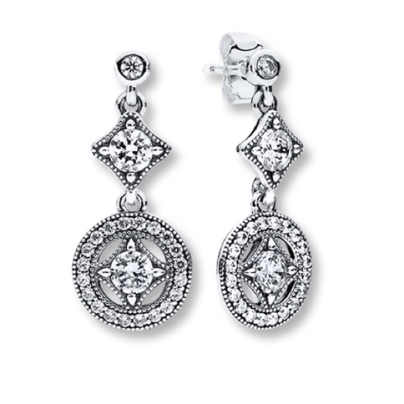 Pandora Jewelry - PANDORA Drop Earrings Vintage Allure Silver